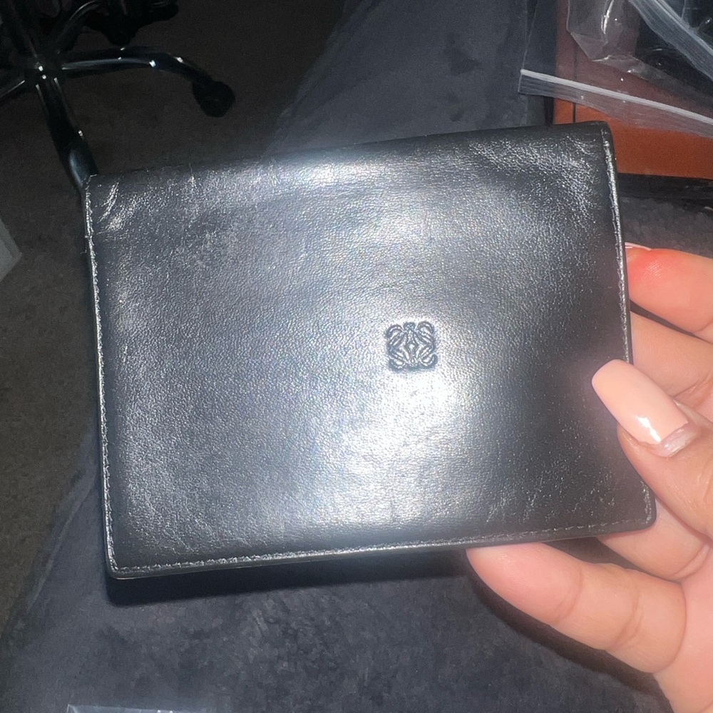 Loewe Black Leather Card Holder